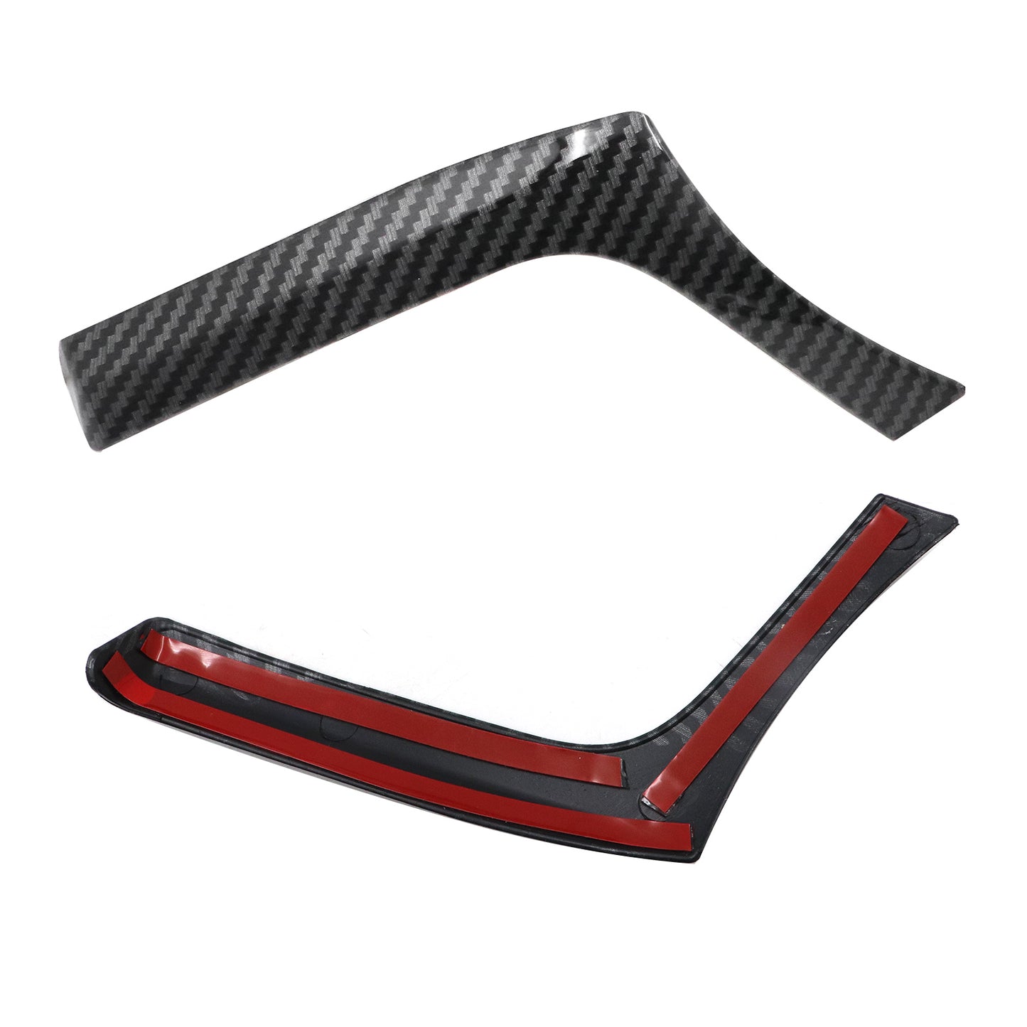 For BMW 3 Series F30 F31 2012-2018 Carbon Fiber Look Center Dash Panel Trim 2Pcs