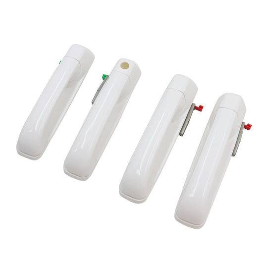 Bright White Door Handles (Set of 4) For 2012-2018 Dodge Ram 1500,2500,3500