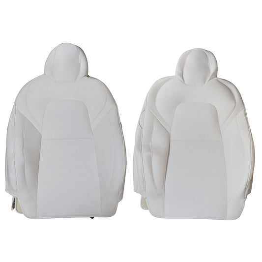 For 2017 to 2023 Tesla Model 3 Front & Rear Full Set Leather 5 Seat Cover White