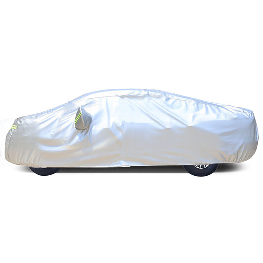 Upgrade Car Cover For Outdoor Dirty Sun Rain Snow Waterproof Breathable Silver