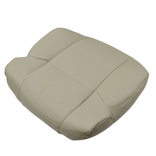 For 2009-2014 Acura TSX Front Driver Side Top Perforated Leather Seat Cover Tan