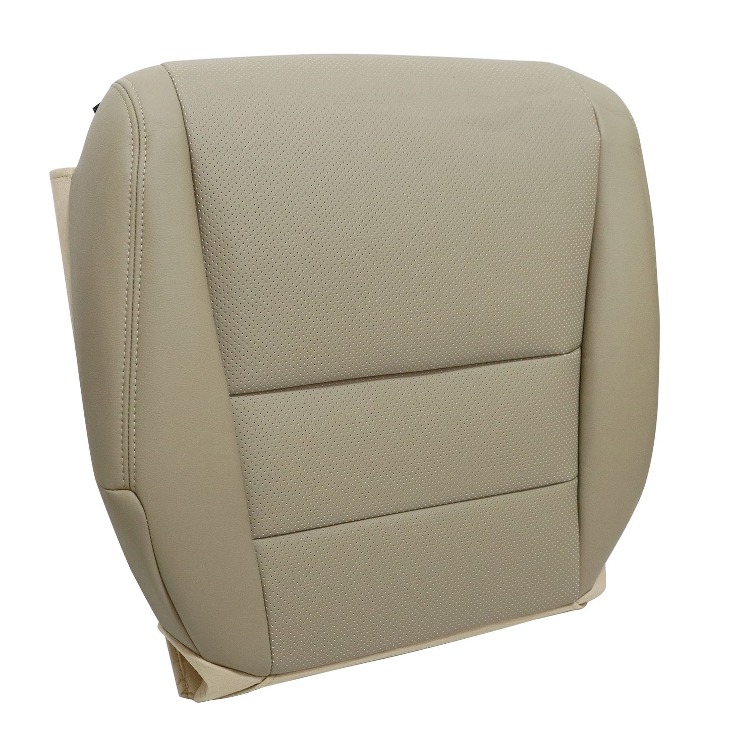 For 2005-2008 Acura TL Passenger Side Bottom Perforated Leather Seat Cover Tan