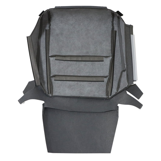 For 2004-2008 Acura TL Front Passenger Bottom Perforated Leather Seat Cover Gray