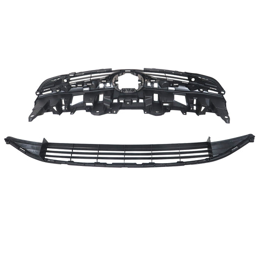 Fit For Toyota Prius 2016-2018 Set of2 Front Bumper Face Bar Grille Assembly Kit