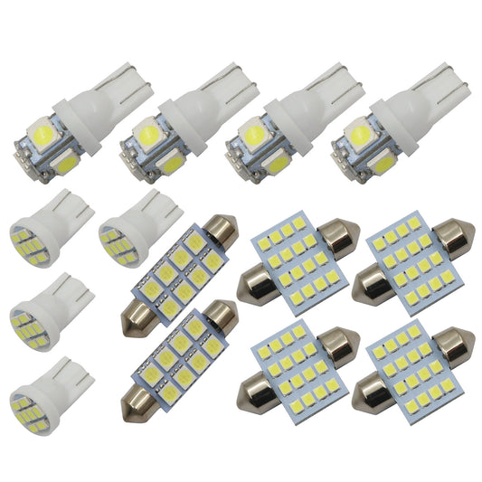 14pcs Bright White Interior LED Lights Package Kit For 2003-2012 Honda Accord