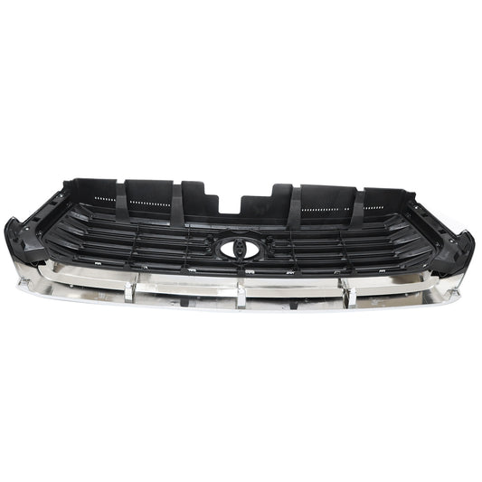Front Bumper Chrome / Silver Upper Grille For Toyota Tundra 2014 15-2017 Plastic