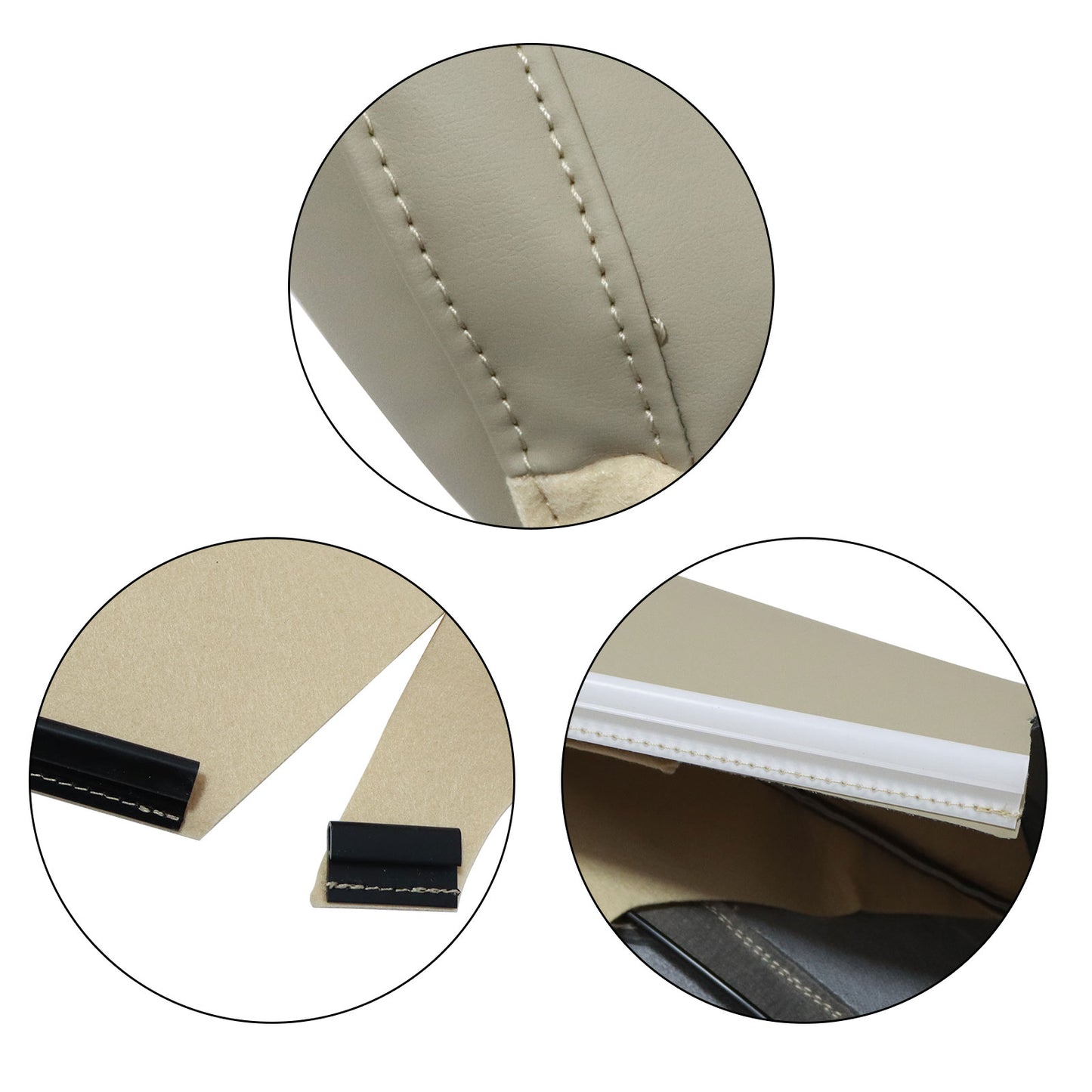 FOR 2004-2009 Lexus RX330 RX400 Driver Side LEAN BACK Leather Seat Cover Tan