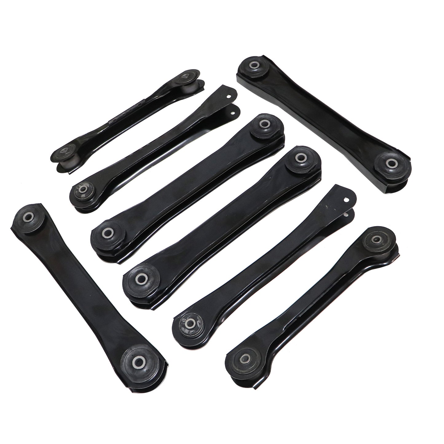 8Pcs For Jeep TJ Wrangler 1997-2006 Front & Rear Lower & Upper Control Arms