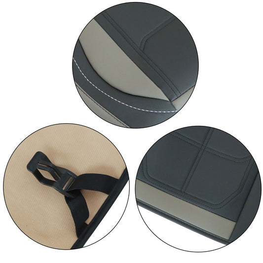 For Toyota RAV4 Prius Sienna Avalon Car Front & Rear 5-Seat Covers Faux Leather