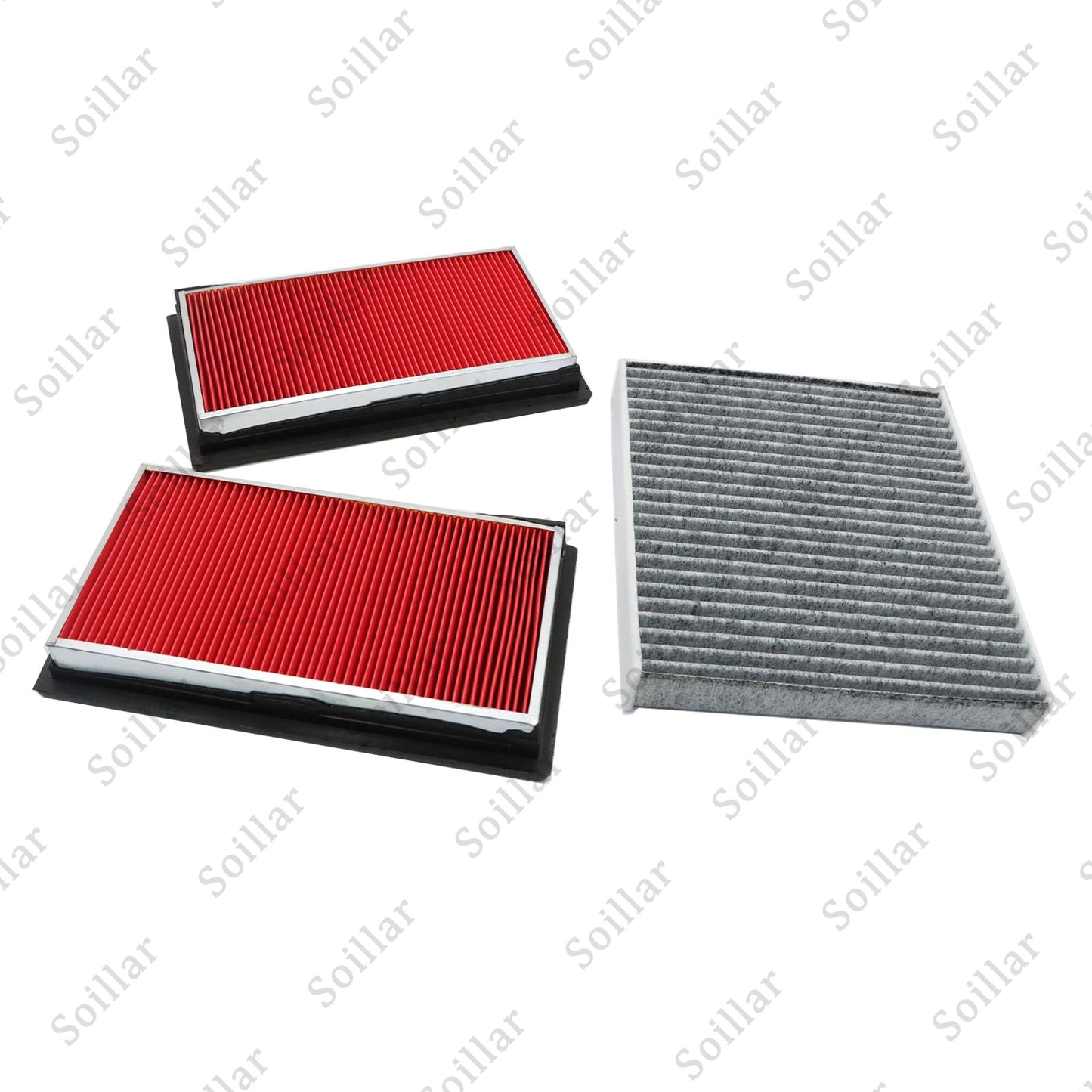 New 2x Fits 2014-2019 INFINITI Q50 Charcoal Cabin Air Filter + Engine Air Filter