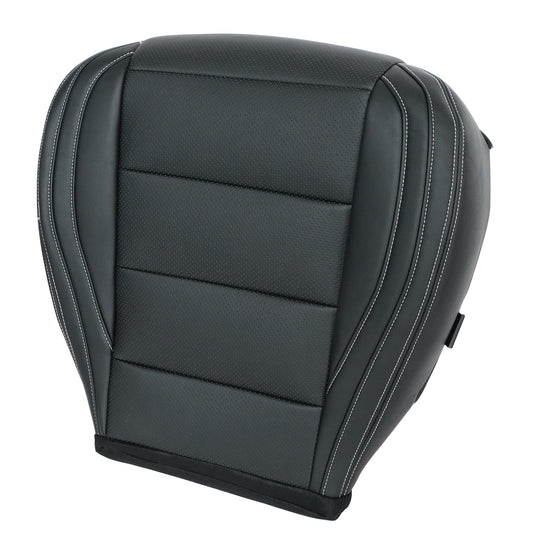 For 2015-2023 Ford Mustang GT Coupe V6 V8 Driver Bottom Leather Seat Cover Black
