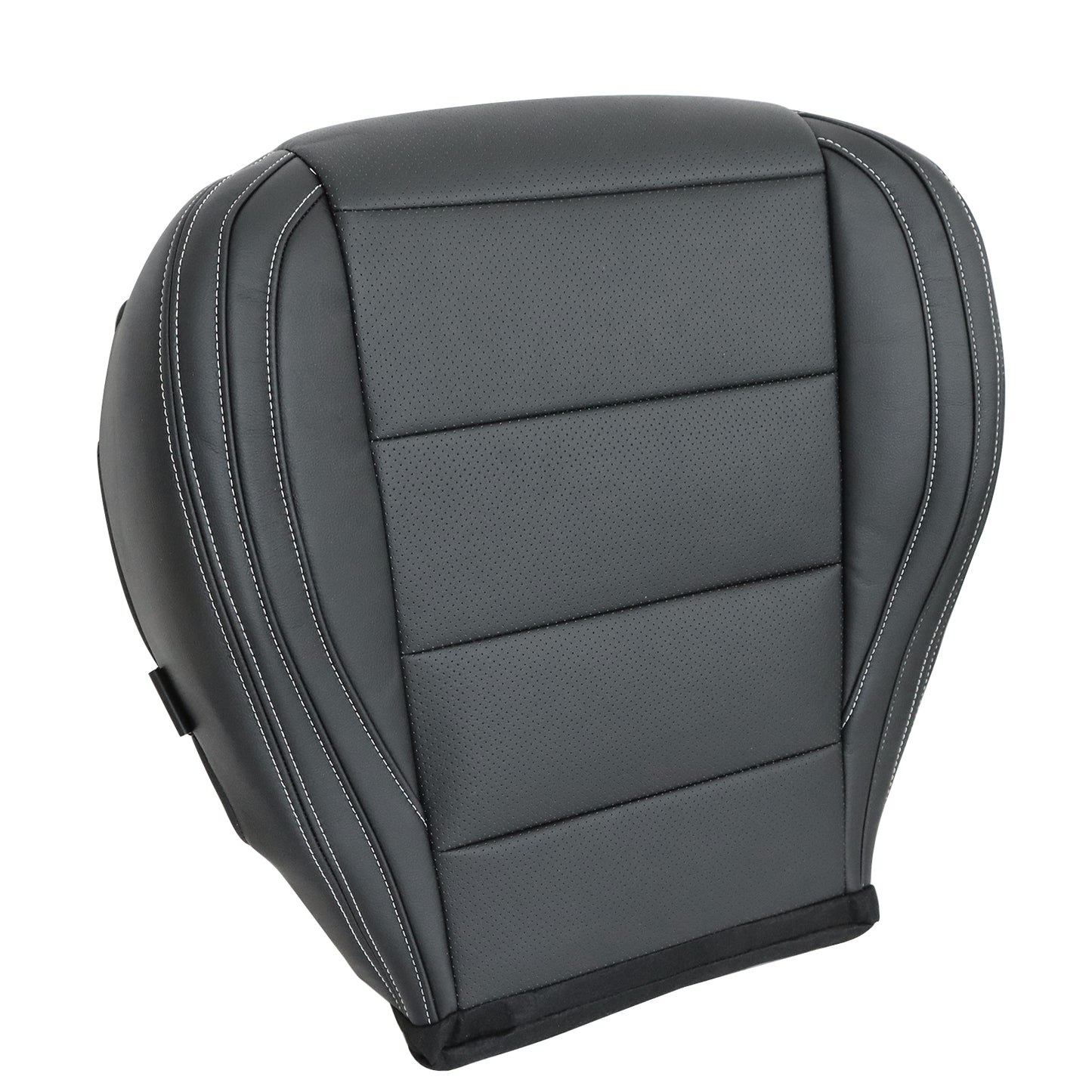 Passenger Bottom Perf Leather Seat Cover Black For 2015-2023 Ford Mustang GT