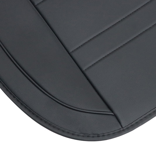 For Toyota Car 5-Seat Cover Front & Rear Faux Leather Protector Cushion Black