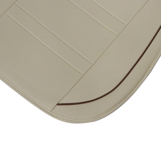 For Toyota Car 5-Seat Cover Full Set Front & Rear PU Leather Protector Pad Tan