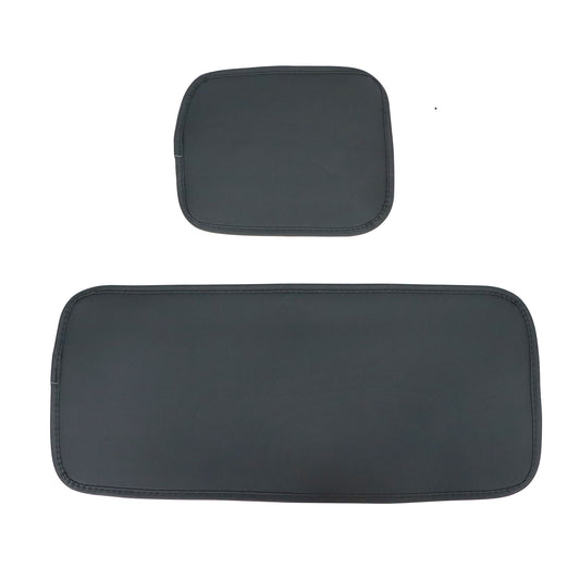 For Toyota 5-Seat Cover Front & Rear Faux Leather Protector Cushion Black + Red