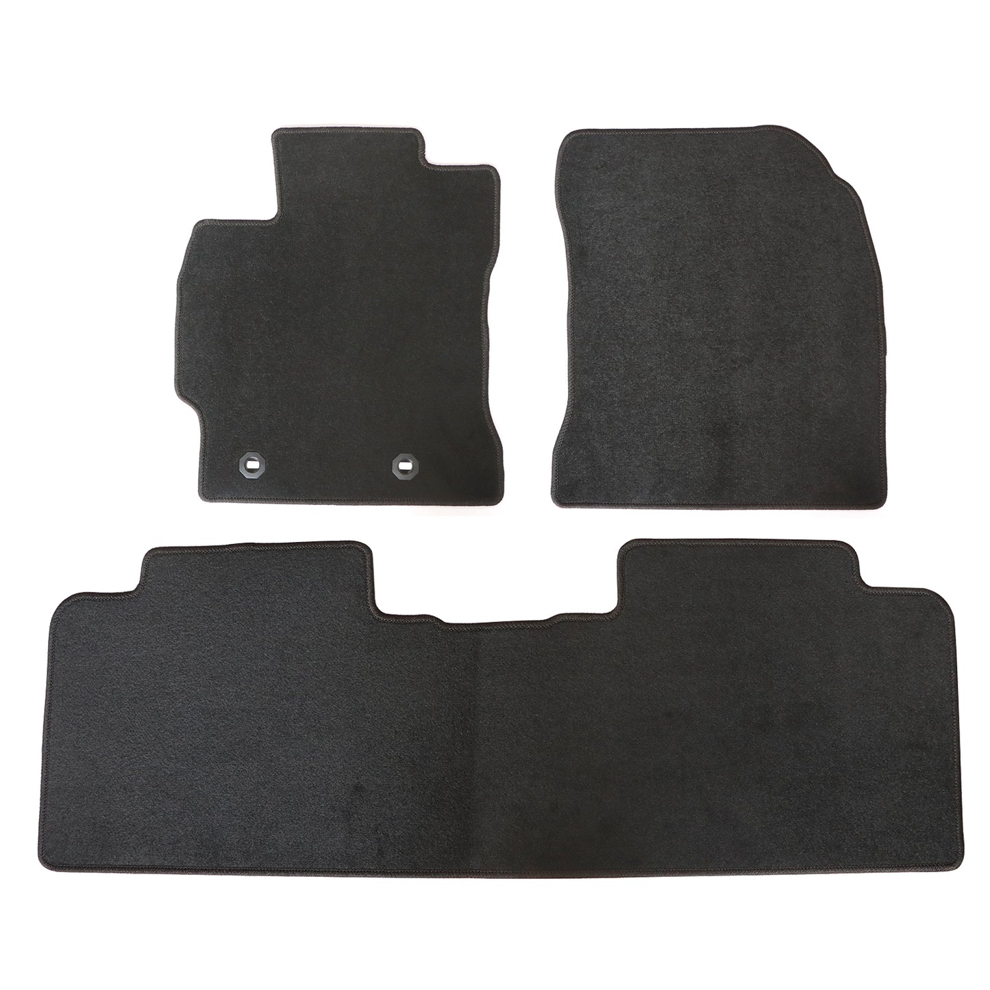 2014-2019 For Toyota Corolla 4-Door Front & Rear Floor Mats Carpet Velour Black