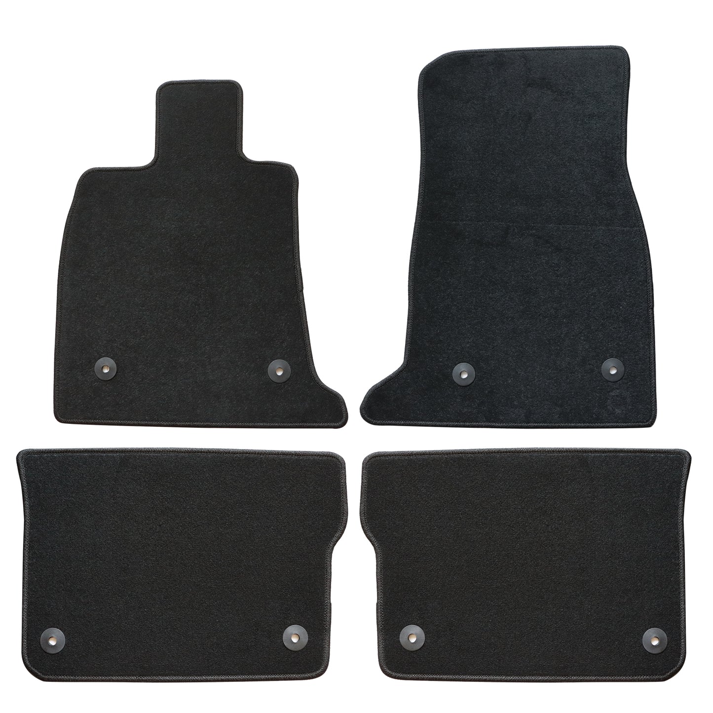 Full Set Front & Rear Floor Mats Carpet For 2016-2020 Cadillac CT6 Black New