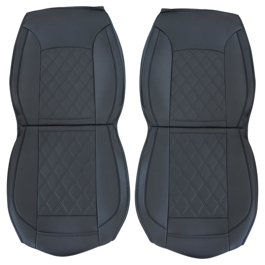 Fits Ford F150 2009-2022 Crew Cab Leather Car Seat Covers Full Set Front & Rear