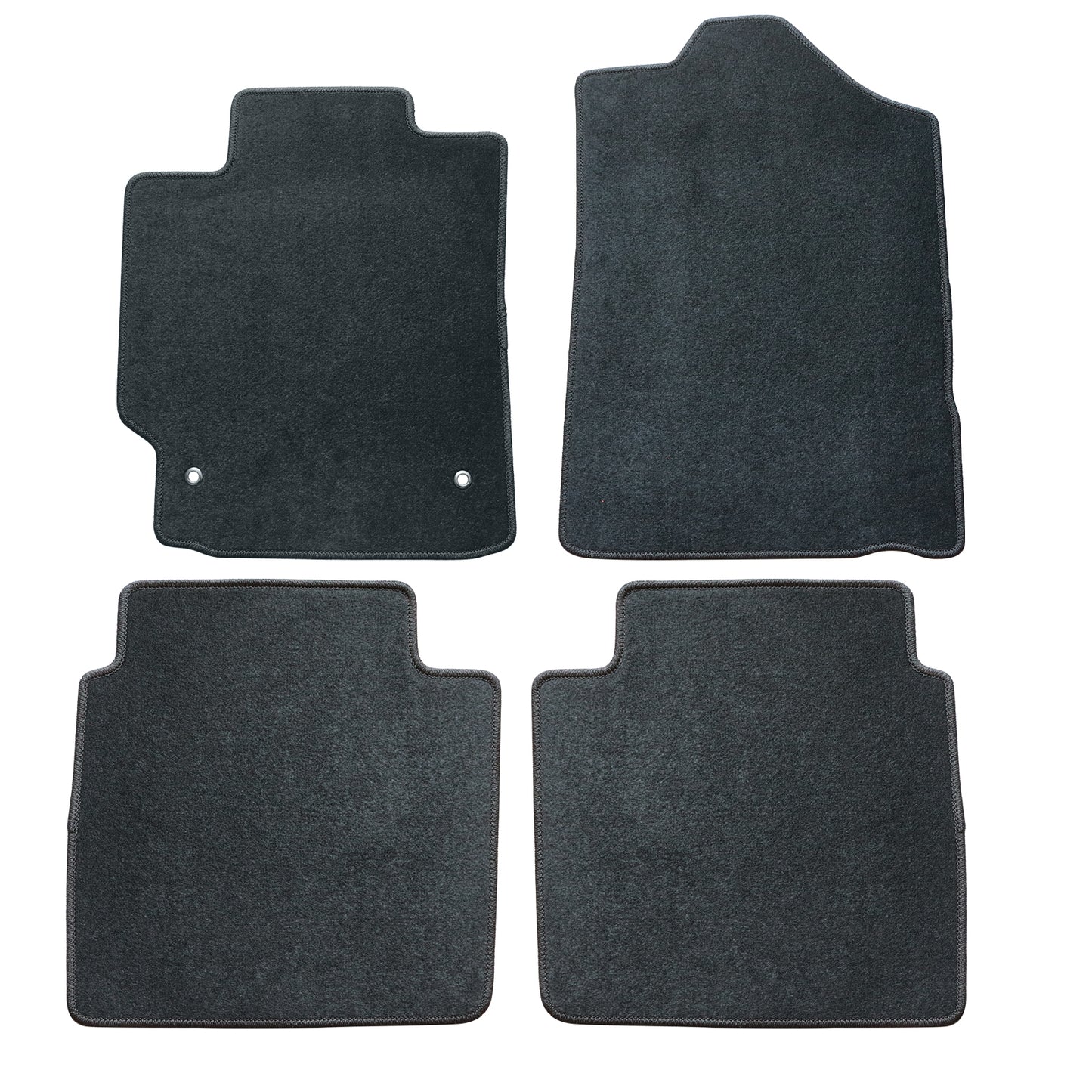 Full Set Front & Rear Floor Mats Carpet For 2007-2011 Toyota Camry Black New