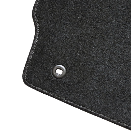 2012-2015 Fits Toyota Prius Front & Rear Row Floor Mats Carpet Velour Black