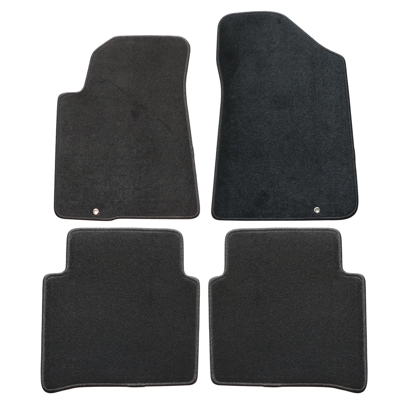 Full Set Front & Rear Floor Mats Carpet For 2007-2012 Nissan Altima Black NEW