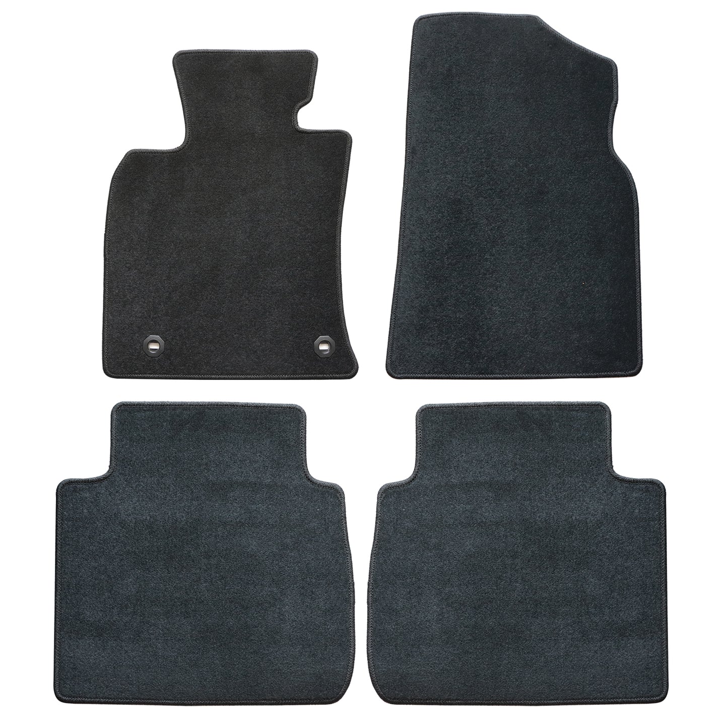 Full Set Front & Rear Floor Mats Carpet For 2019-2023 Toyota Avalon Black New
