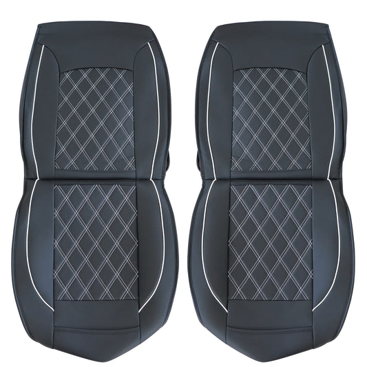 For 2007-2021 Chevy Silverado GMC Sierra 1500 2500 Leather Car Seat Cover 5-Seat