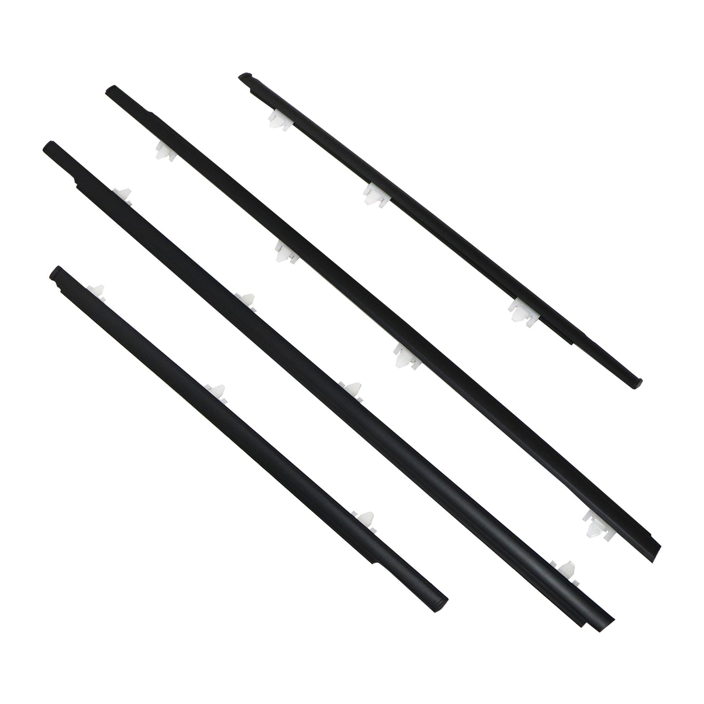 Fits For 1990-1994 Nissan Sentra Sedan 4 door Black belt line rubber seal NEW