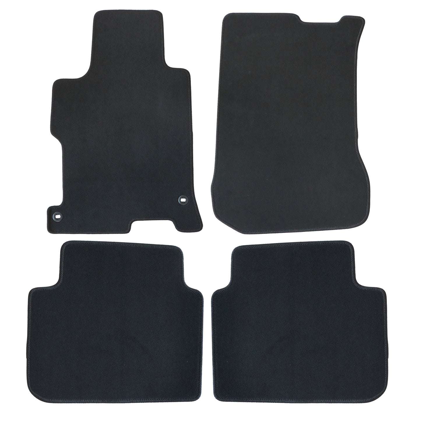 For 2013 2014 2015 2016 2017 Honda Accord Sedan Front & Rear Velour Floor Mats