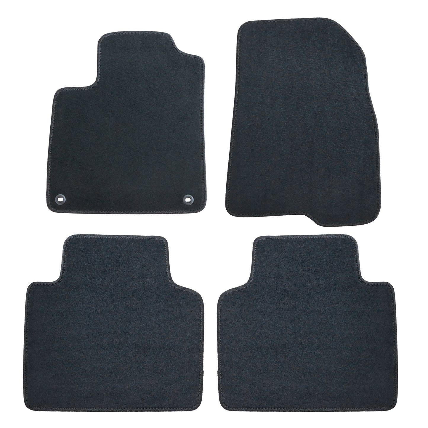 For 2018 2019 2020 2021 2022 Honda Accord Sedan Front & Rear Velour Floor Mats