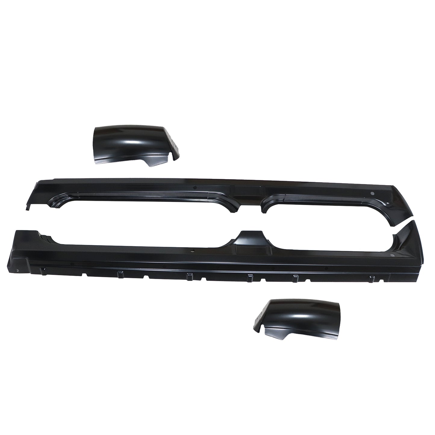 For 2007-2013 Chevy Silverado GMC Sierra Rocker Panel Cab Corner Kit Crew Cab