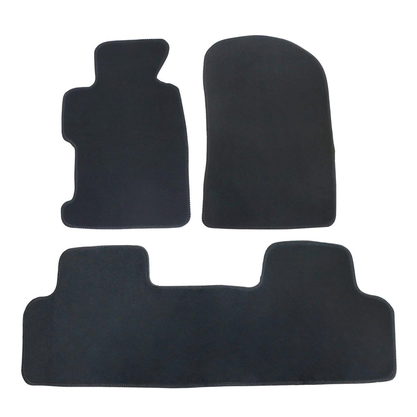 4PCS Fits 2006-2011 Honda Civic 2Dr 4Dr Front & Rear Floor Mats Carpet Black
