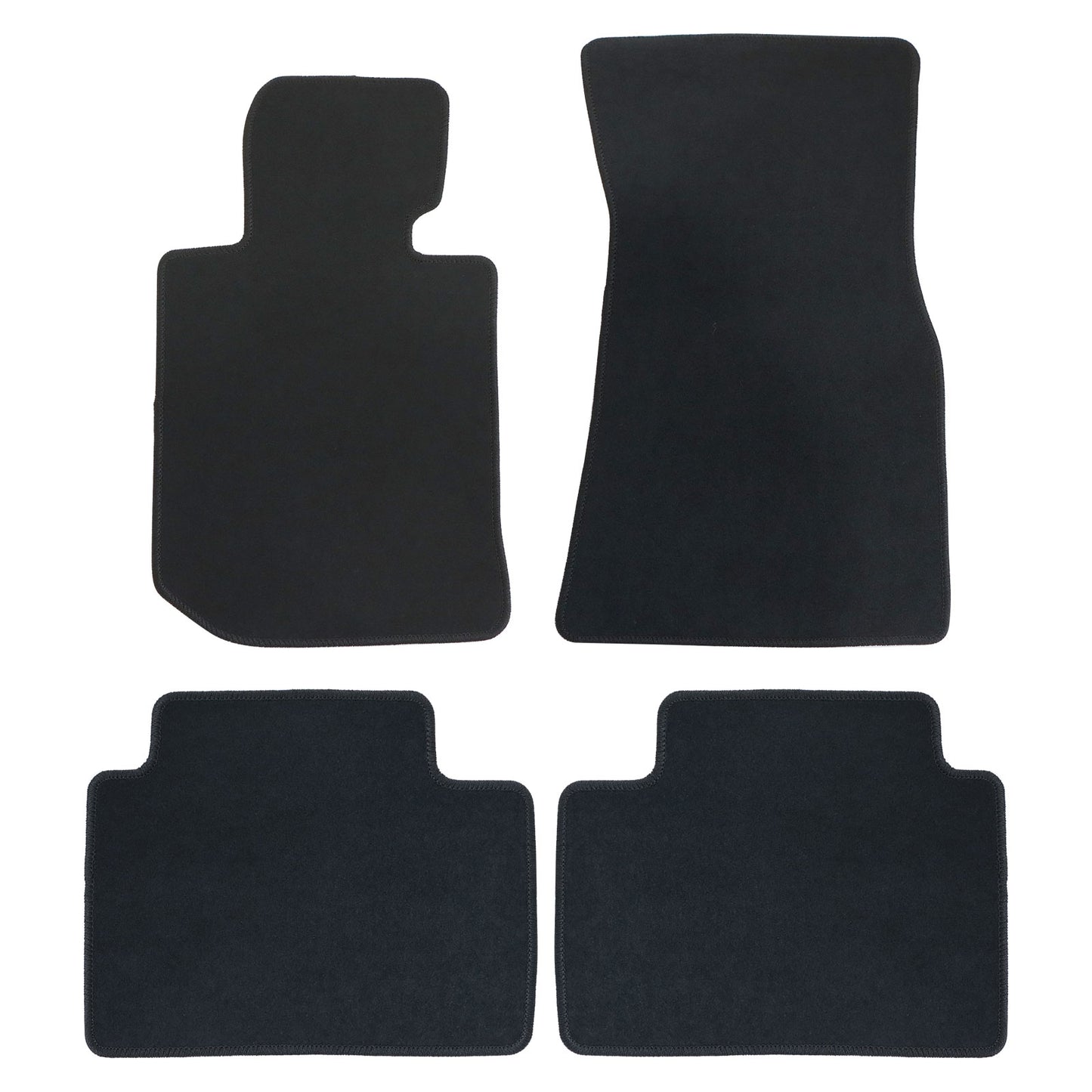 For 2019 2020 2021 2022 2023 BMW 3 G20 G21 Front & Rear Velour Floor Mats