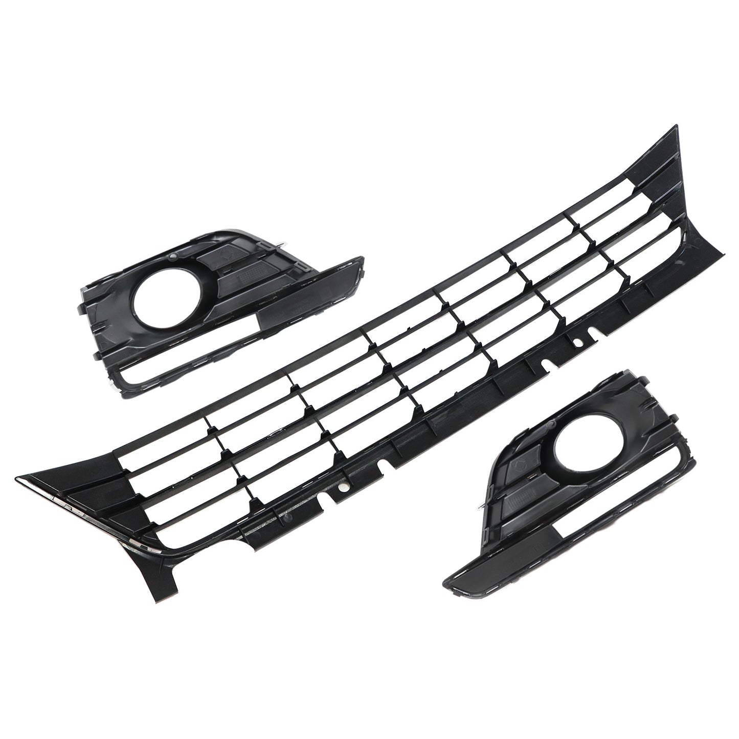 3x Front Bumper Upper Lower Grille Fog Light Cover Fits VW Beetle 2017-2019