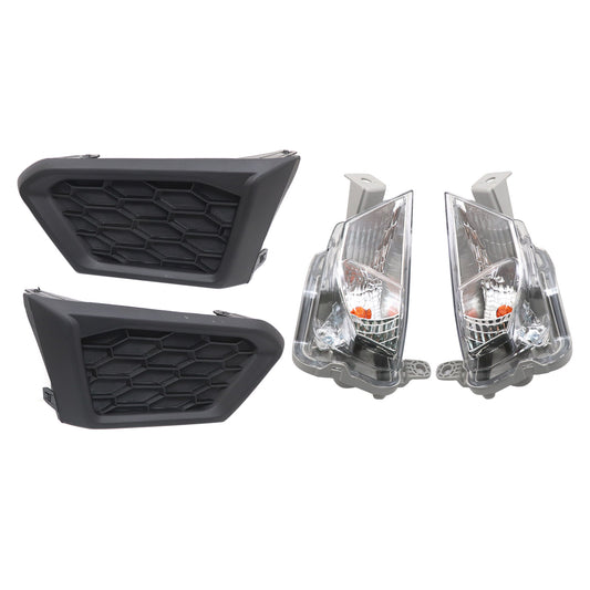 Front Turn Signal Light & Fog Light Trim Kit For 19-22 Nissan Altima USA