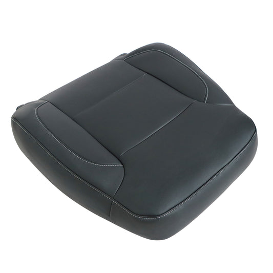 For 14-19 Chevy Silverado Suburban Tahoe Passenger Top Leather Seat Cover Black