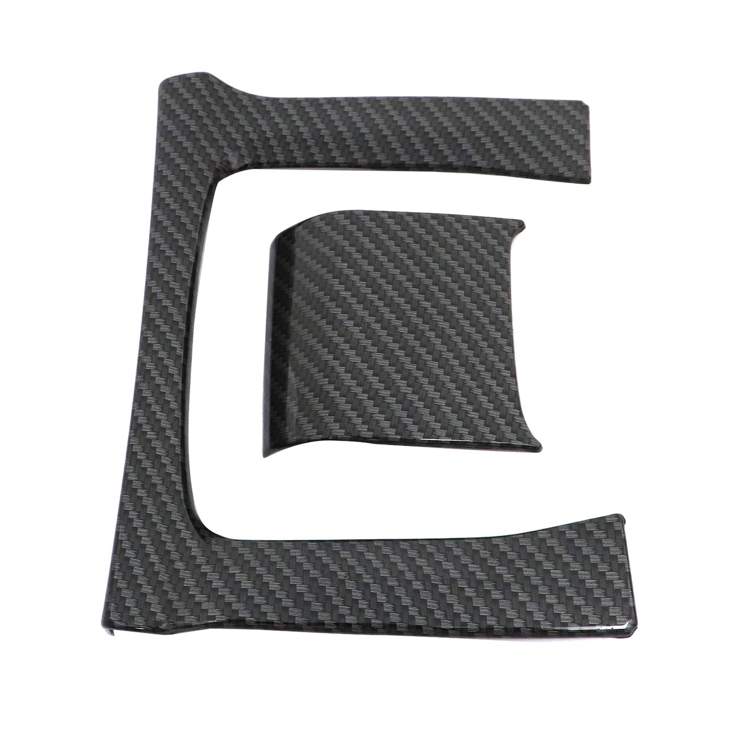 2x Console Gear Shift Frame Cover For Honda Civic MT 2016-2021 ABS Carbon Fiber
