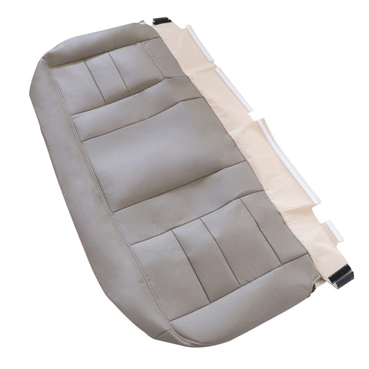 For 2002-2007 Ford F250 F350 Lariat XLT Rear Bench Bottom Leather Seat Cover Tan
