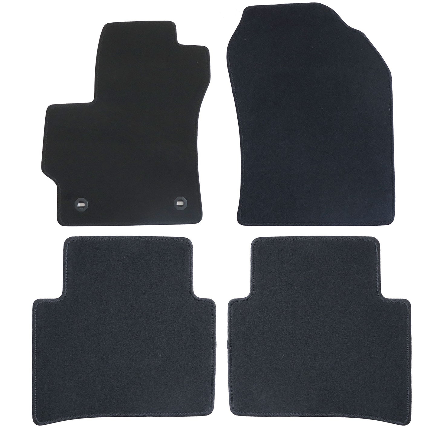 Fits 2020 2021 2022 2023 2024 2025 Toyota Corolla Floor Mats Carpet Velour Black