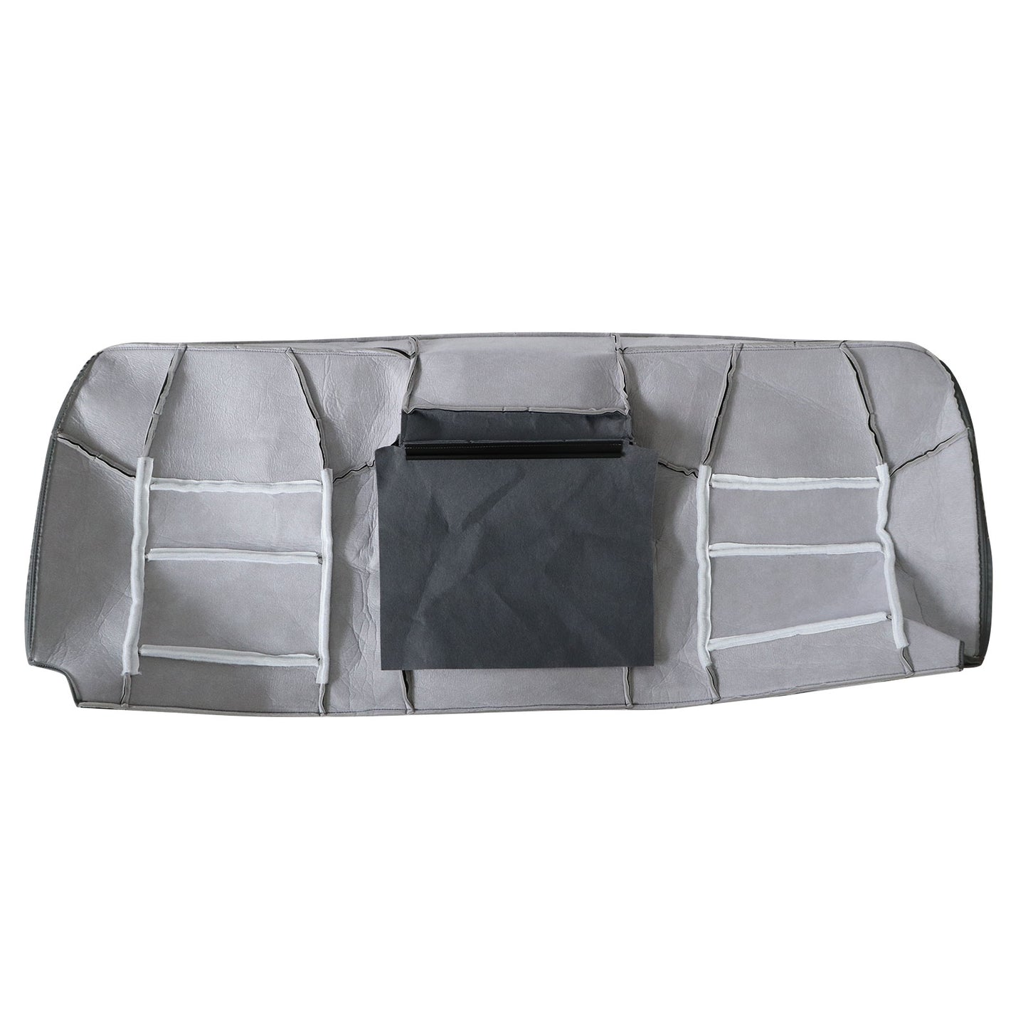 For 2002-2007 Ford F250 F350 XLT PERF Rear Bench Top Leather Seat Cover Gray US