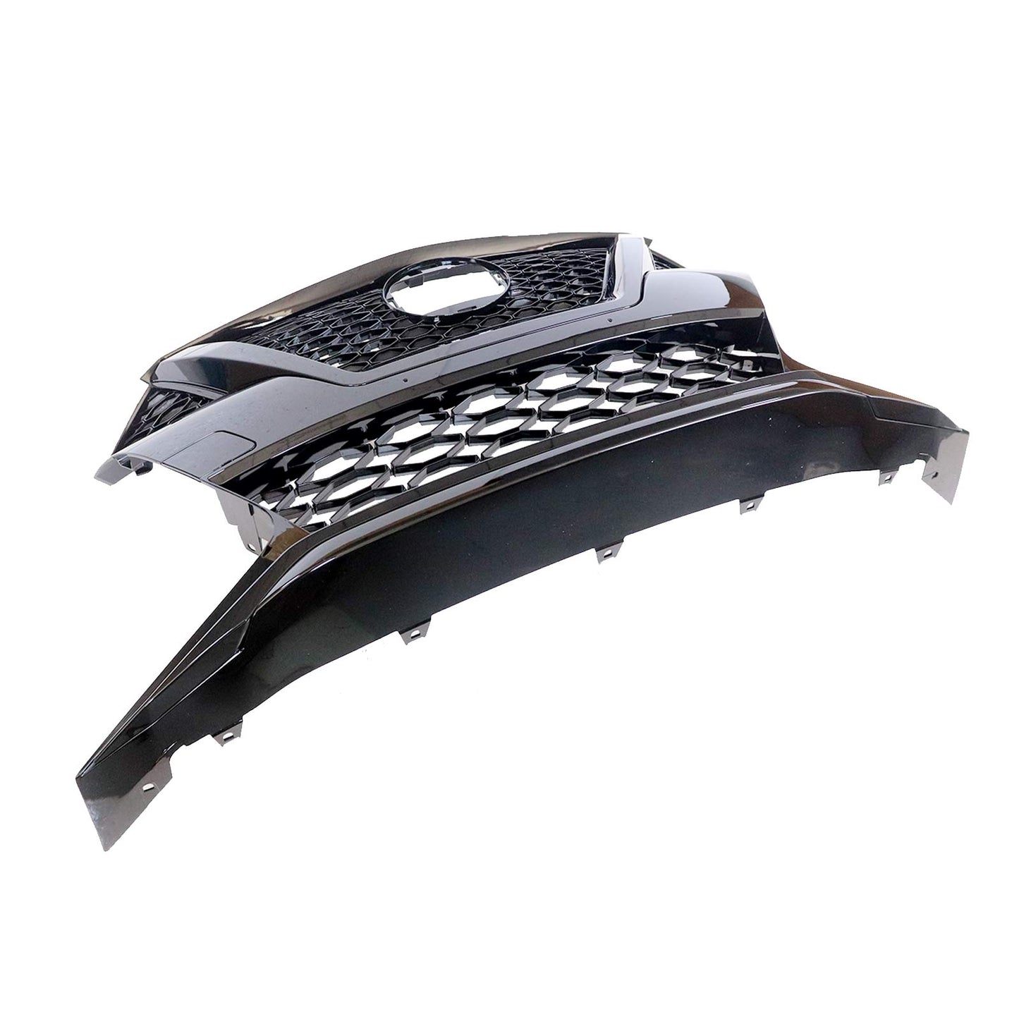 Upper Grille Gloss black painted trim For 19-21 Nissan Maxima W/O Cam Hole