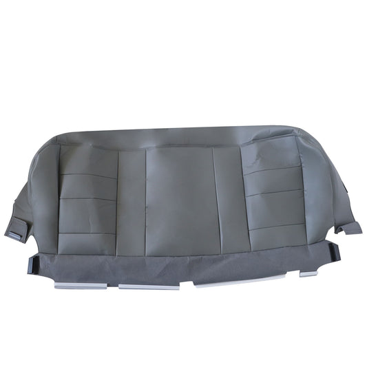 For 2002-2007 Ford F250 F350 XLT PERF Rear Bench Bottom Leather Seat Cover Gray