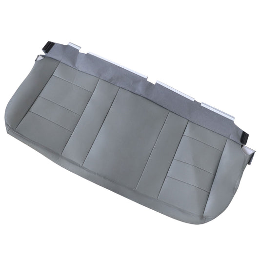 For 2002-2007 Ford F250 F350 XLT PERF Rear Bench Bottom Leather Seat Cover Gray