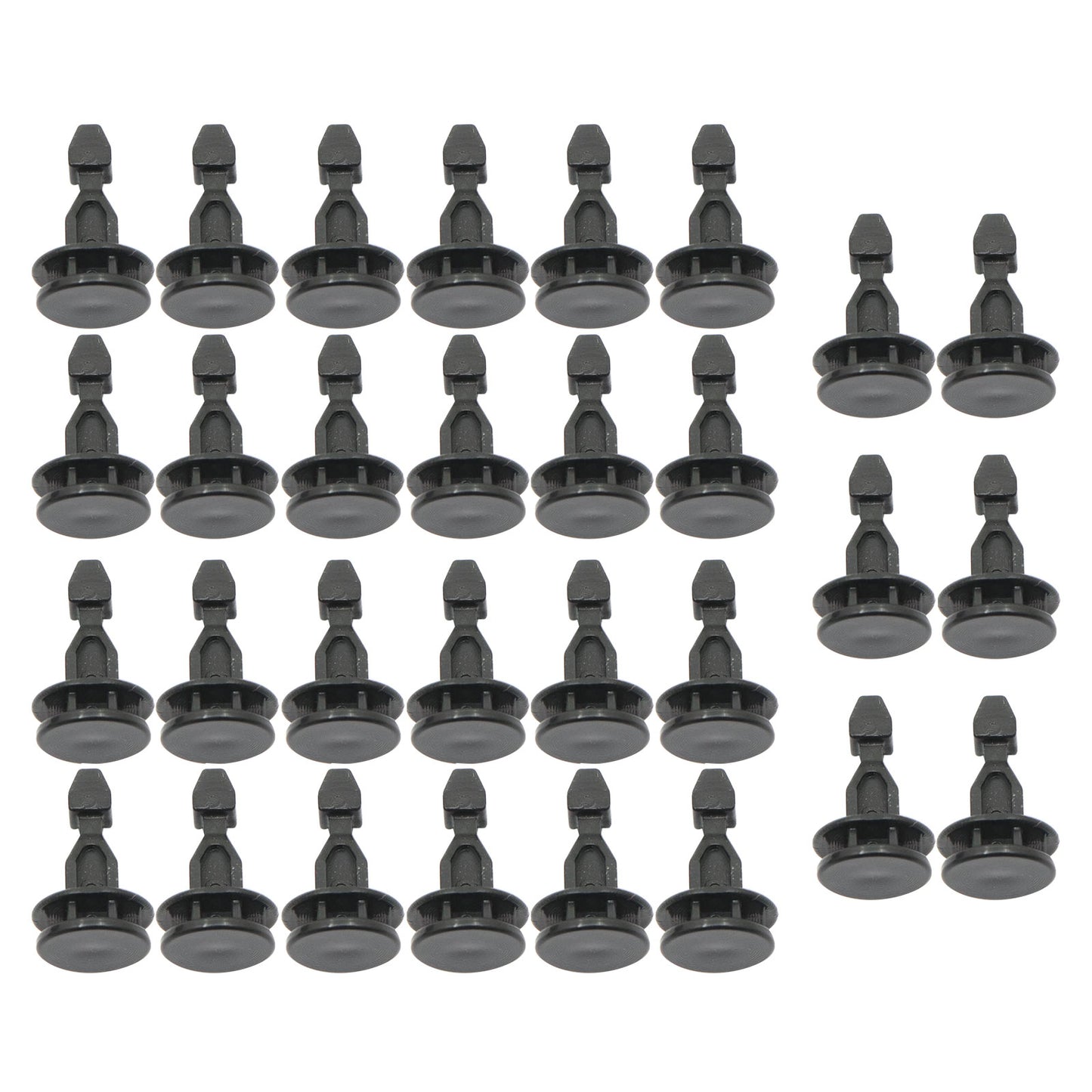 30X NEW 17 mm Nylon Engine Bulkhead Cover Striker Retainer clips For Honda Acura
