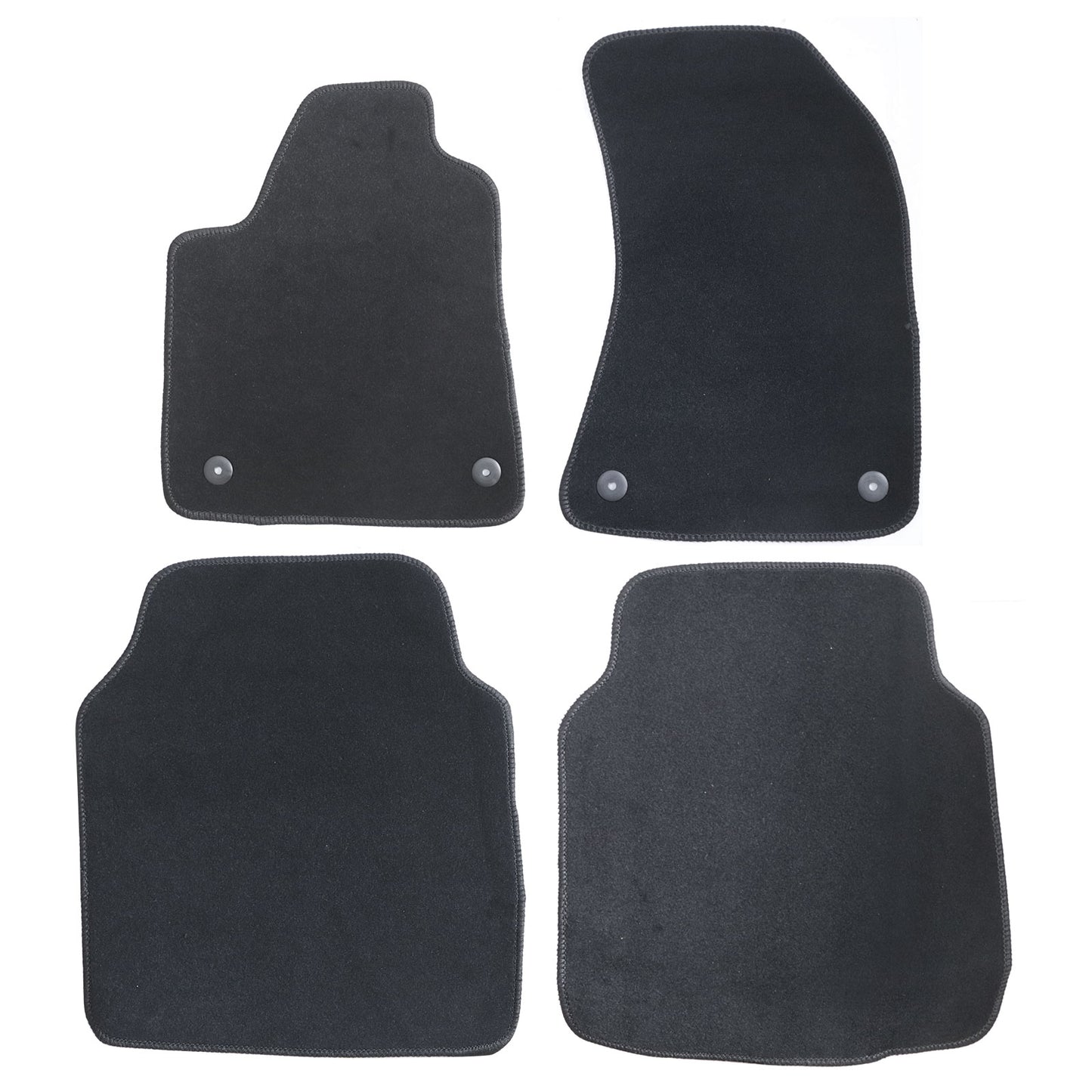New For 2011-2018 Audi A8 Front & Rear Velour Floor Mats Carpet Black 4PCS