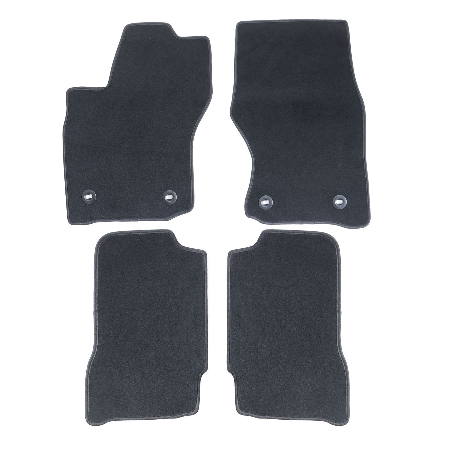 For 2024-2025 Toyota Tacoma Front & Rear Left & Right Floor Mats Carpet Velour