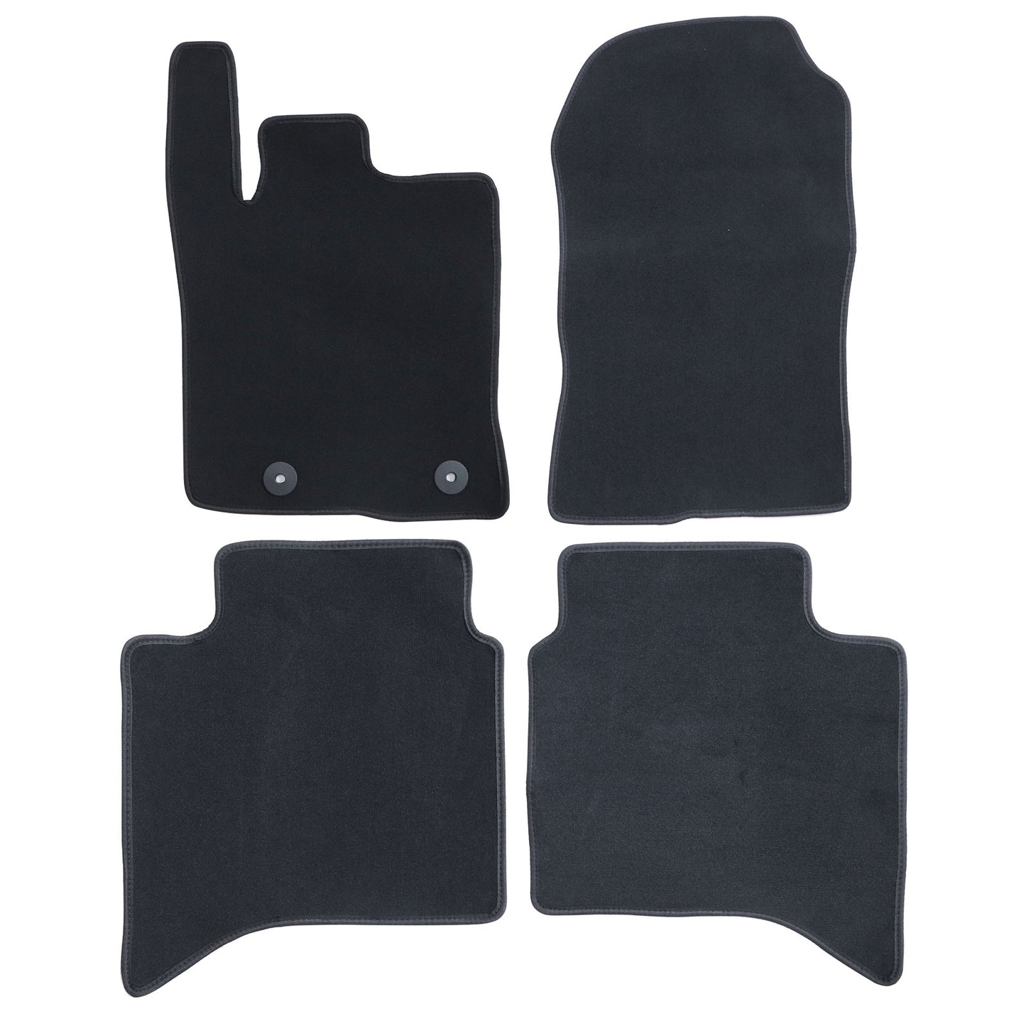 Fits 2024-2025 Ford Ranger Velour Floor Mats Carpet Waterproof Replacement Set
