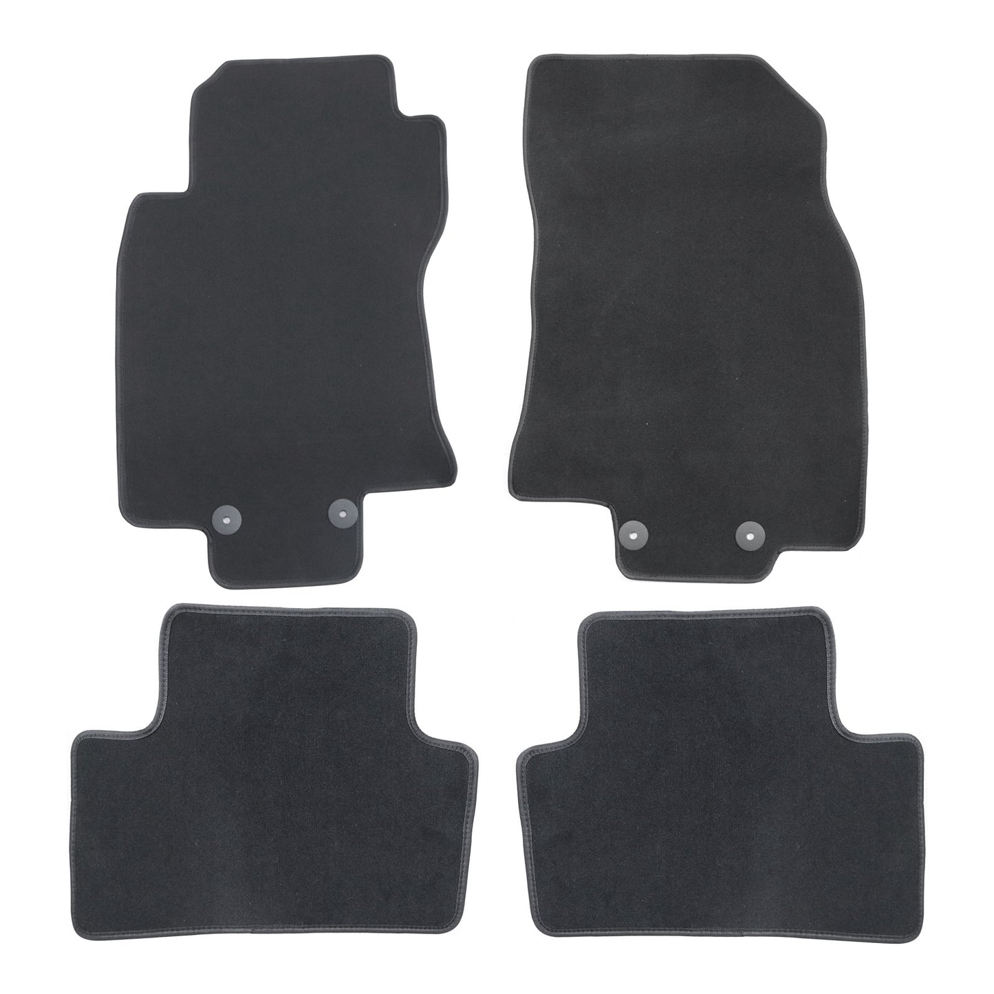 4Pcs For 2017-2022 Nissan Rogue Sport 2Row Floor Mats Carpet Replacement Velour