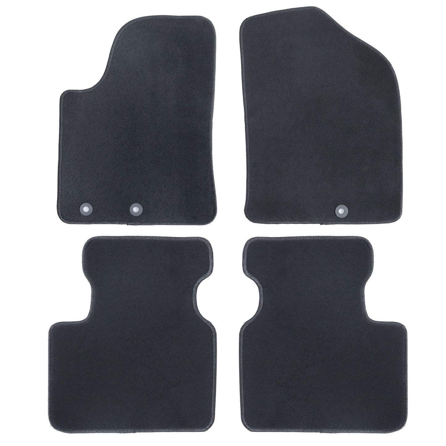 New For 2014-2019 Kia Soul Front & Rear Velour Floor Mats Carpet Black 4PCS