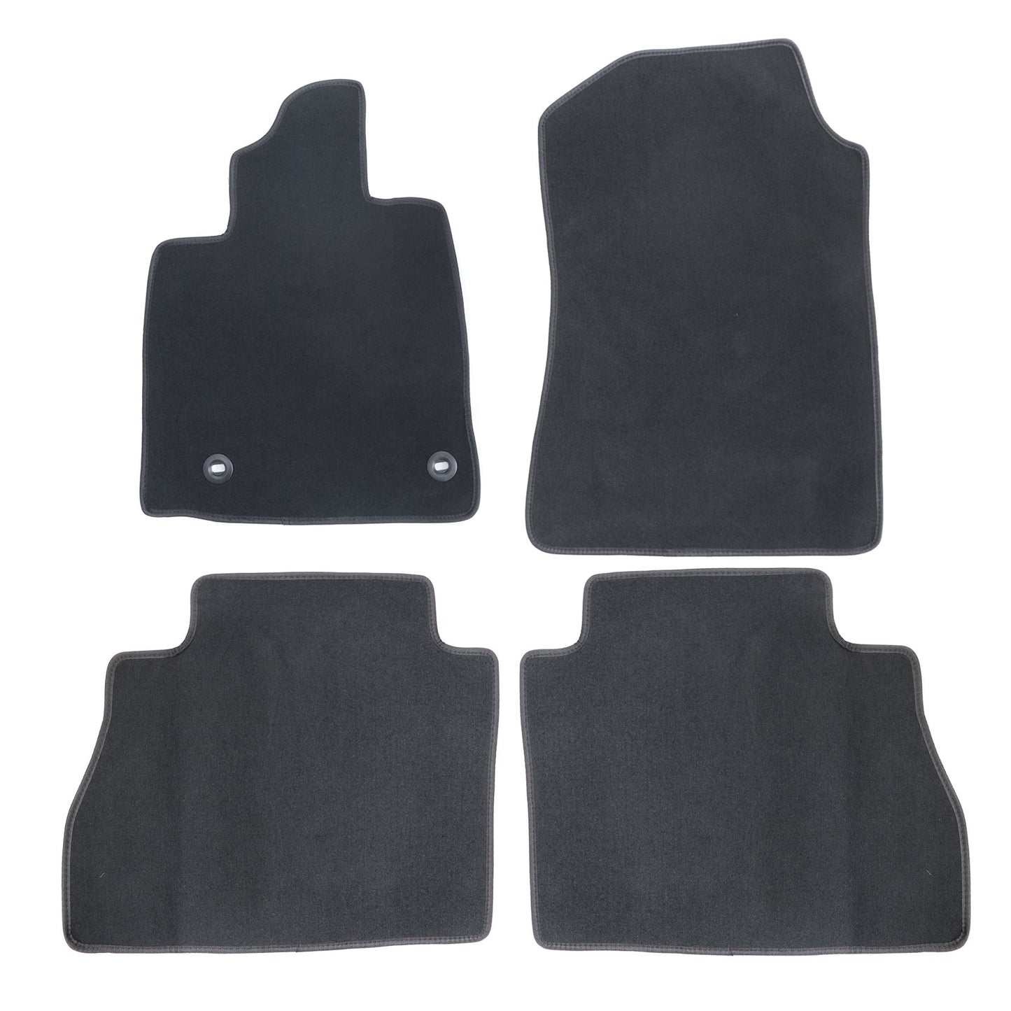 Black Velour Front & Rear Floor Mats Carpet 4Pcs New For 2007-2013 Toyota Tundra